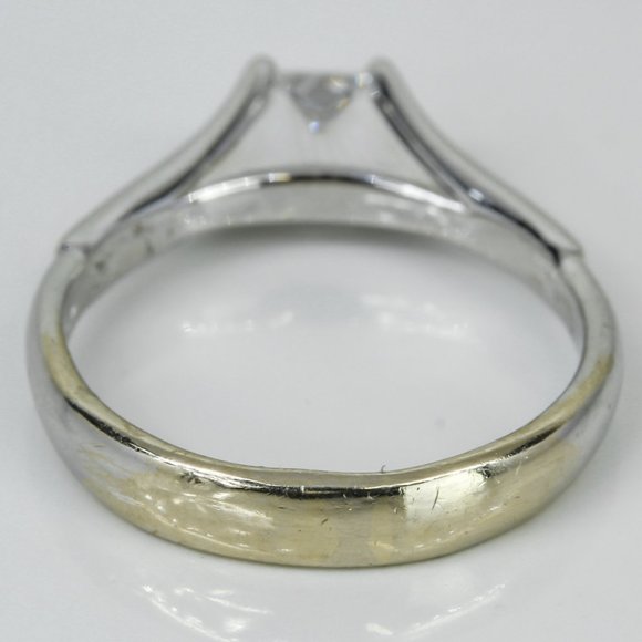 18k White Gold Princess-cut Diamond Ring - Picture 4 of 4